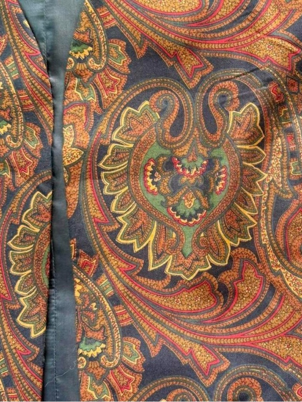 Vintage Women's Paisley Print Vest Size Small - Picture 2 of 4